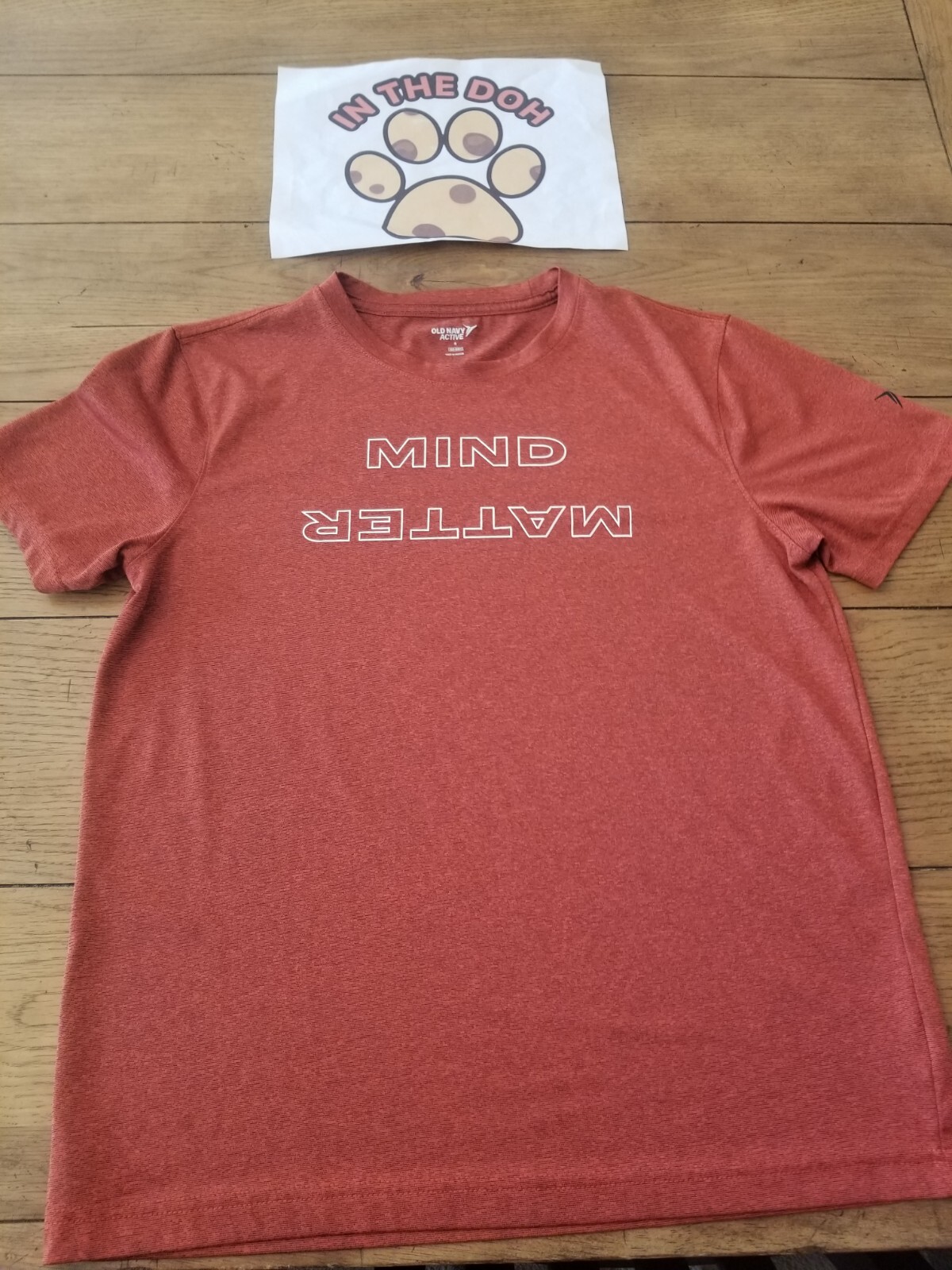 Mens Old Navy Orange Go Dry Shirt Size Small (Mind Over Matter) gallery