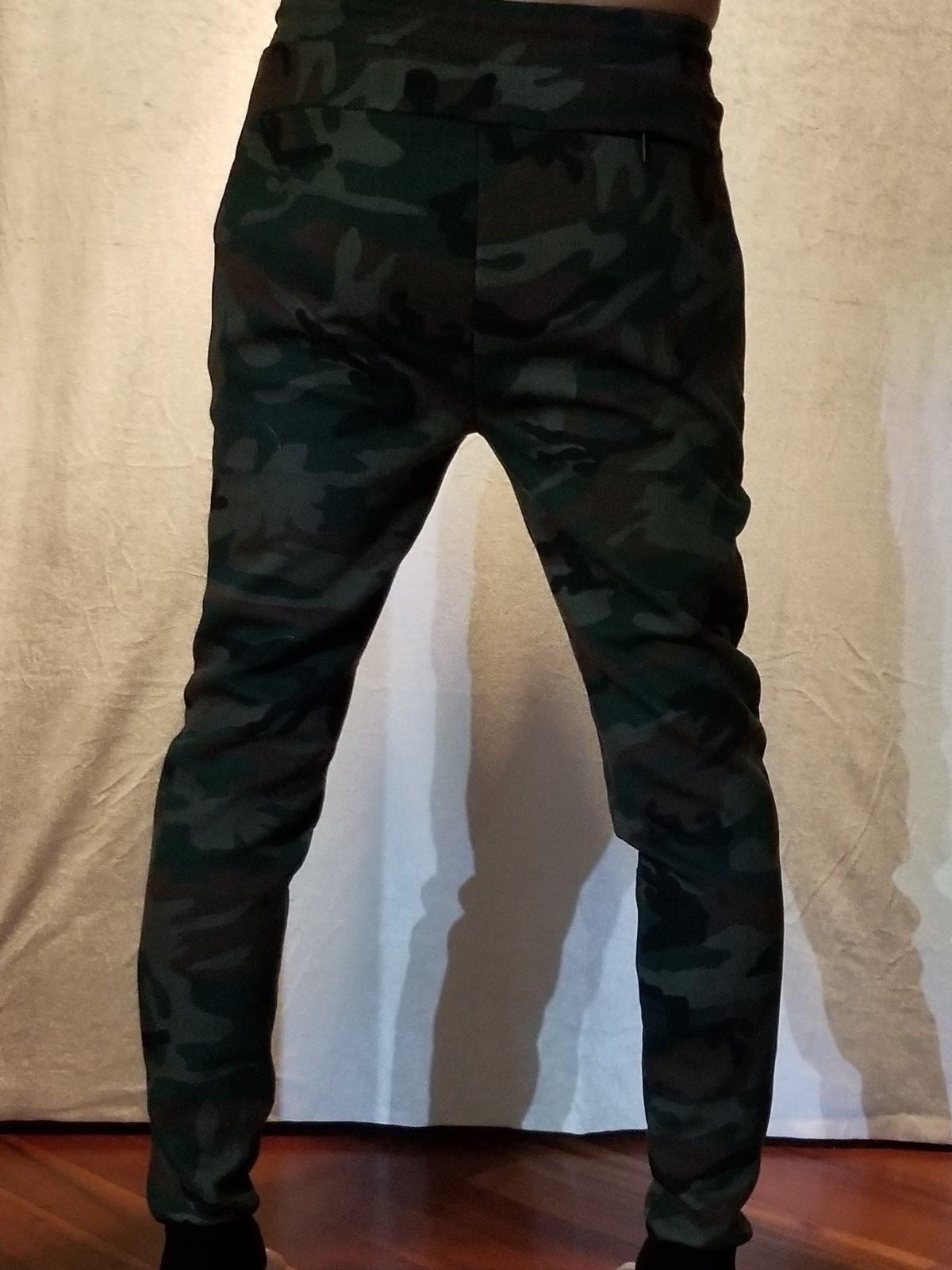 MEN'S TECH FLEECE CAMO PANTS/Sweat pants/ GREY/GREEN BROWN CAMO SIZE L gallery