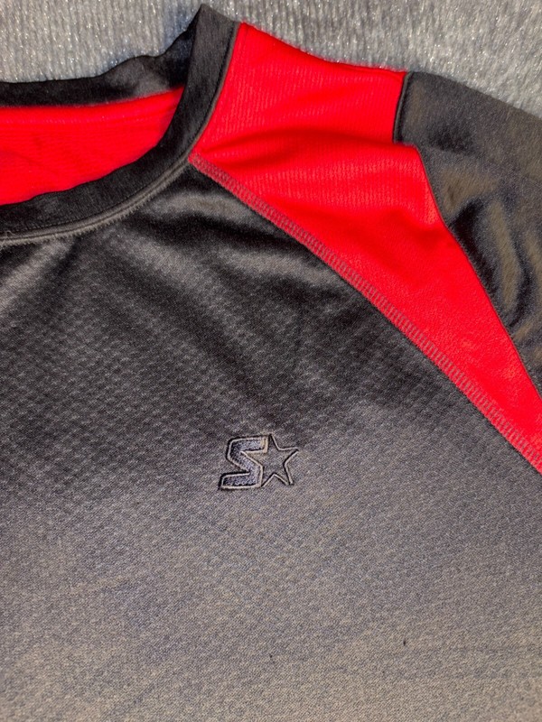Starter Active T Shirt Mens XL Black Dri Star Athletic Fit Short Sleeve Pullover gallery