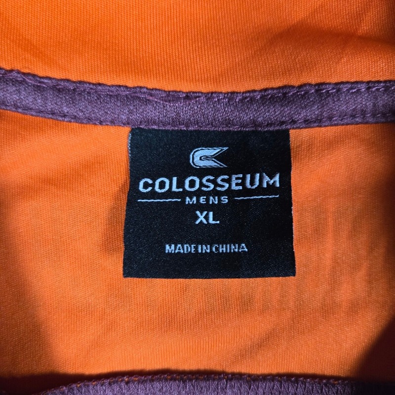 Colosseum Mens Maroon Virginia Tech Hokies Quarter Zip Pullover XL gallery
