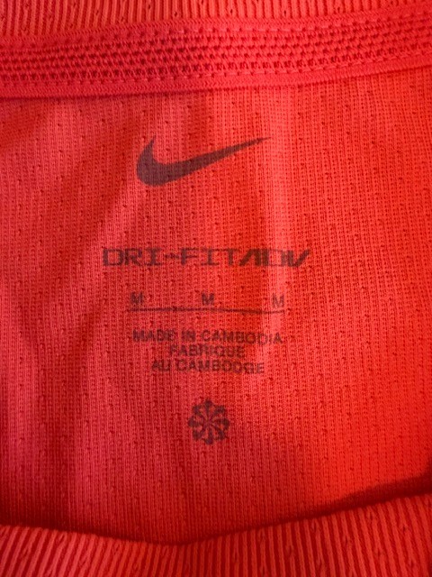 Nike Rafa Nadal Dri-FIT ADV Orange Tennis T-Shirt, size M gallery