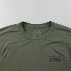 Mountain Hardwear Shirt Mens Small Green Crater Lake Short Sleeve Crew Hiking