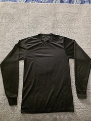 Augusta Sportswear Shirt Mens Small Black Long Sleeve Athletic Performance Tee