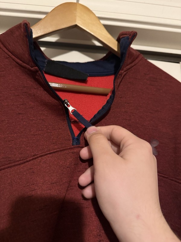 Two Quarter Zips Red Under Armor Size XL And Gray Reebok Size XL gallery
