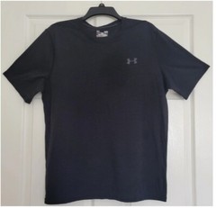 Under Armour Heatgear Threadborne Black Training Short Sleeve Shirt, Loose-Fit
