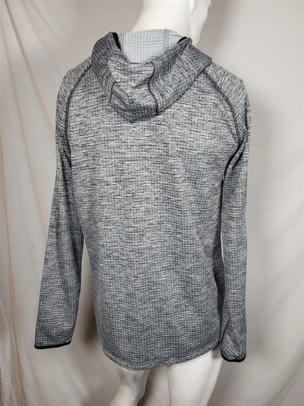 OLD NAVY Active Stretch Tech Fleece-Lined 1/4 Zip Hoodie Pullover sz L Gray gallery