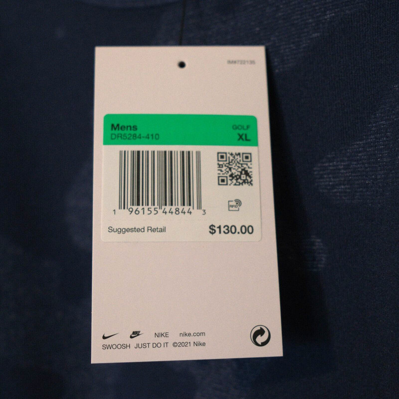 Nike Dri Fit Wool Crew Top Outerwear Pullover Golf Apparel Navy DR5284-410 Sz XL gallery