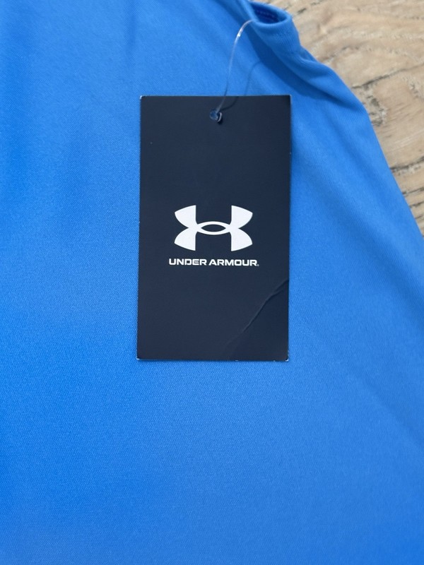 NWT Men’s L Under Armour ETHER BLUE Velocity Muscle Tank Top Shirt 1327972 $25 gallery