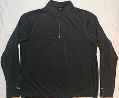 Champion C9 Running Mens XXL Athletic Black Pullover 1/4 Zip Fleece w/Thumbholes