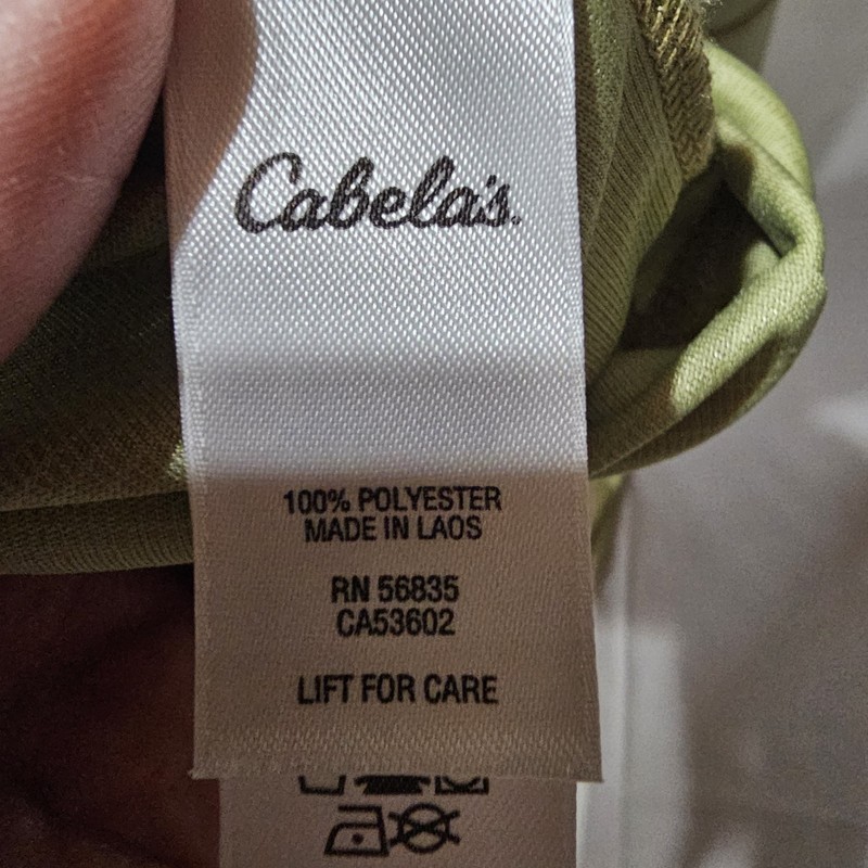 Cabela's Guidewear 1/2 Zip Pullover Xl Men's Lime Green Wicking Logo Outdoor gallery