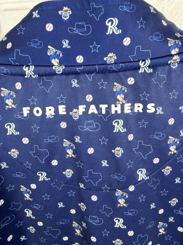 Fore Fathers XL Golf Pullover Texas Rangers Print Performance 1/4 Zip Stretch gallery
