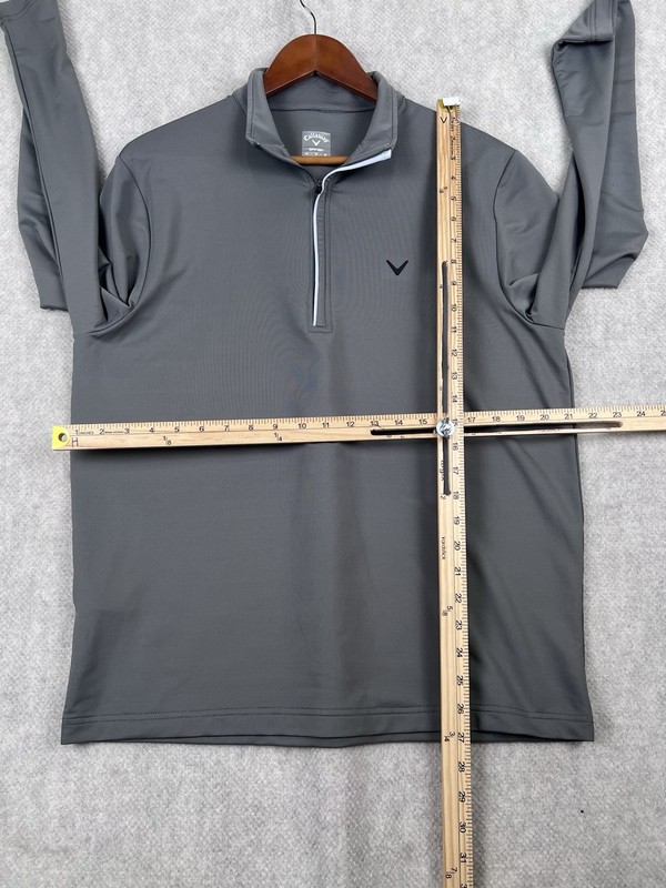 Callaway Golf Pullover Mens M Gray Opti-Dri Quarter Zip Base Layer gallery