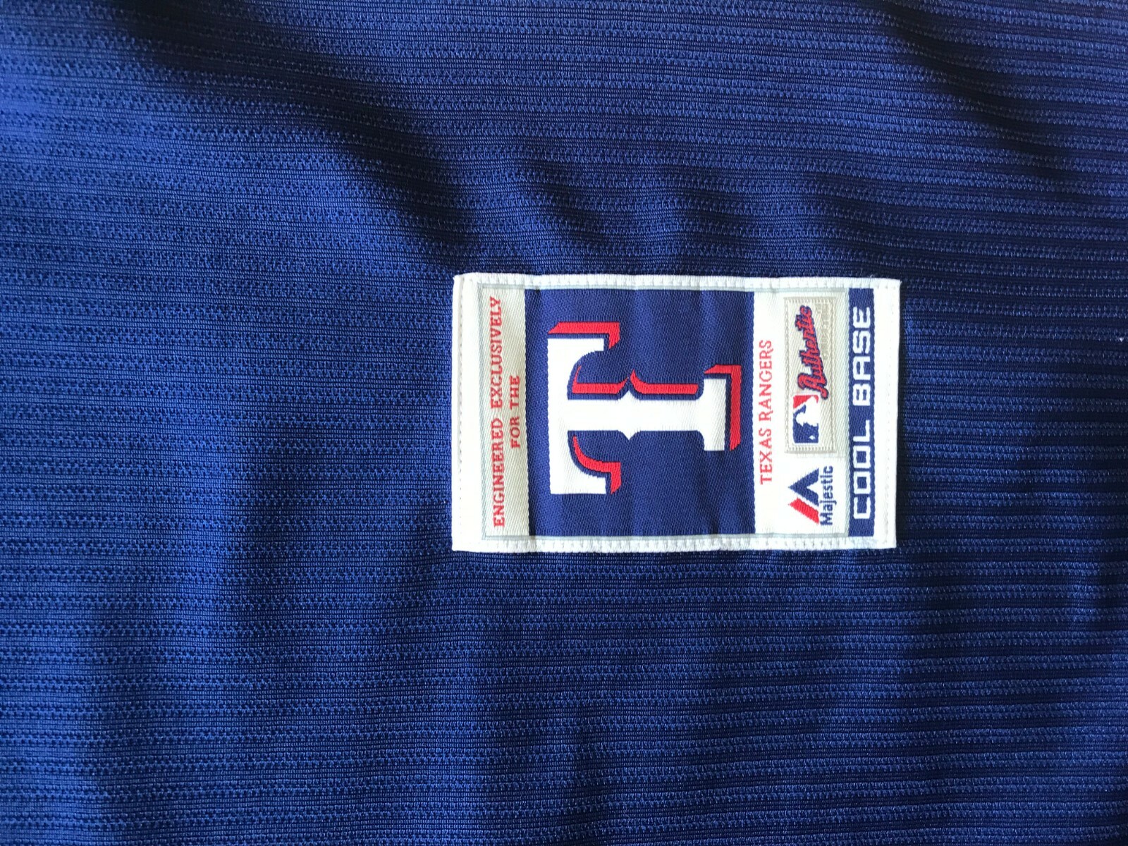 Majestic Texas Rangers Authentic Batting Practice Cool Base Jersey Sz 40 M Mens gallery