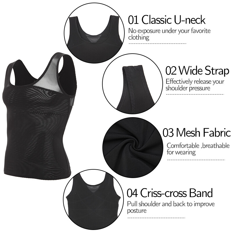 Gynecomastia Compression Shirt Slimming Mens Shapewear to Hide Man Boobs Moobs gallery