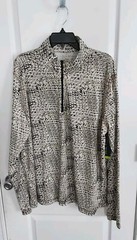 Tek Gear Men’s Long Sleeve 1/4 Zip Mock Neck Active Wear Size: Medium MSRP $50