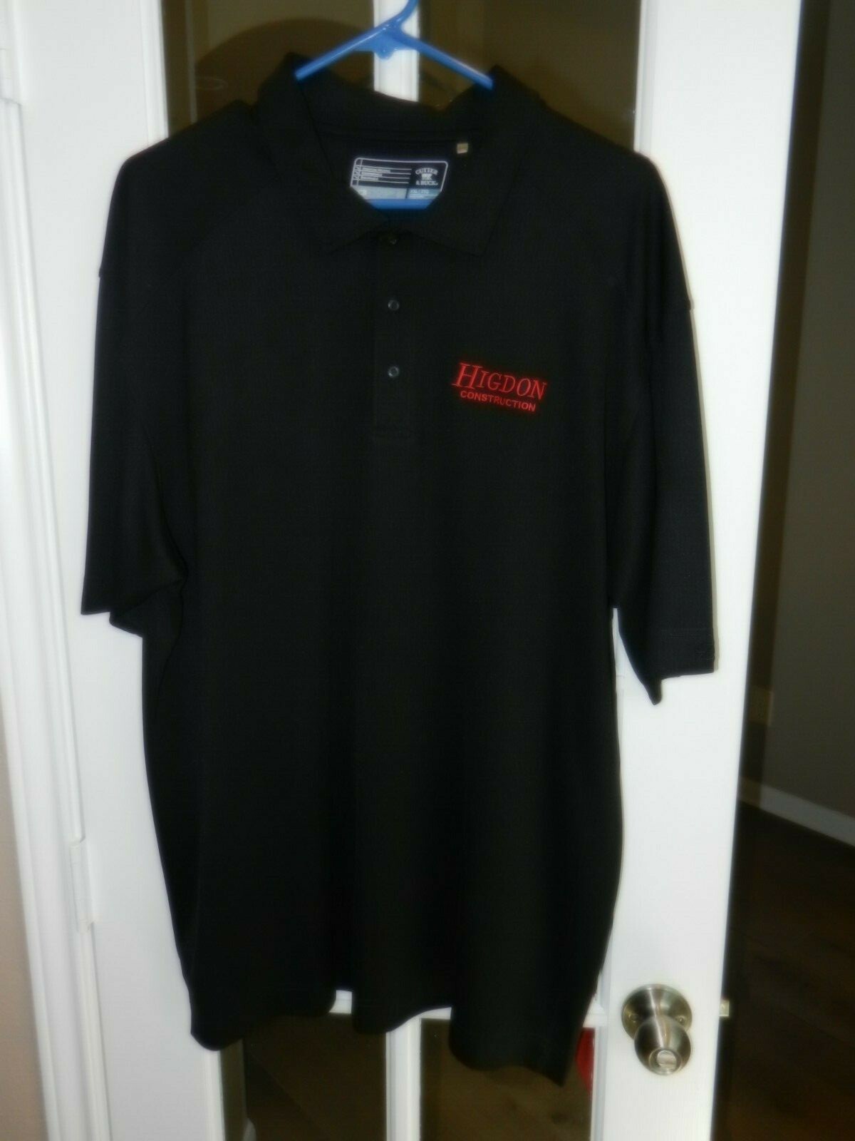 HIGDON CONSTRUCTION BLACK "XXL" GOLF SHIRT "NEW" 100% POLYESTER CB DRYTEC gallery