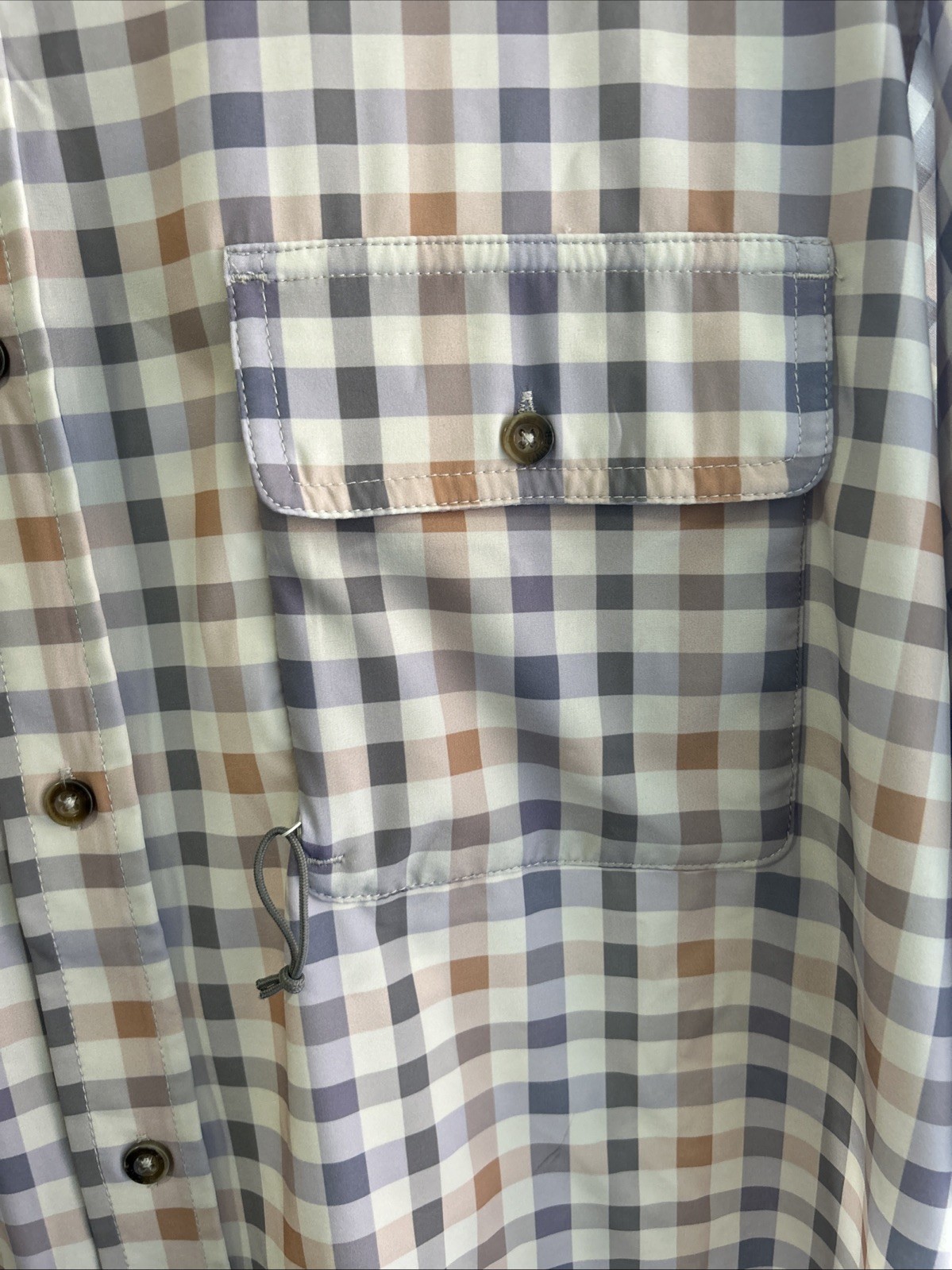 Over Under 3 Season Short Sleeve Ultralight XL Cream W/ Purple, Orange, Gray gallery