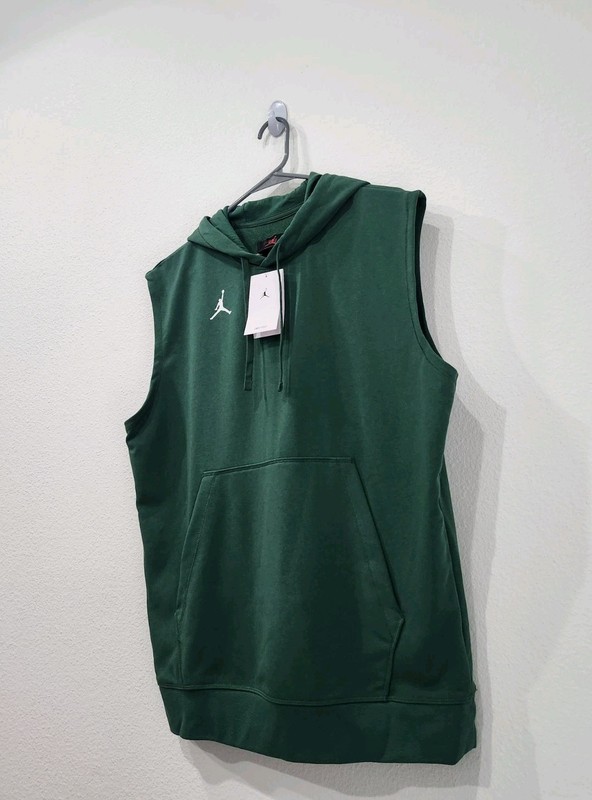 Nike Jordan Dri-FIT Fleece Sleeveless Hoodie Men’s Sz M Training Top DQ7946-315 gallery