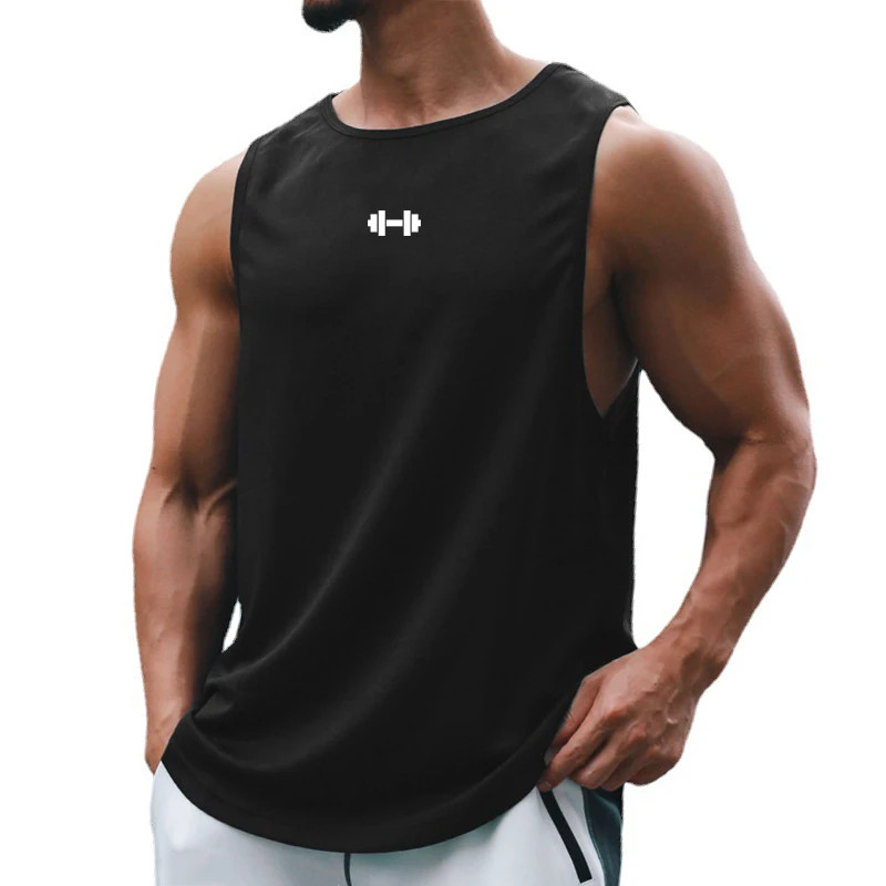 Summer Men's Gym Tank Top Fitness Training Clothing Quick-drying Loose gallery
