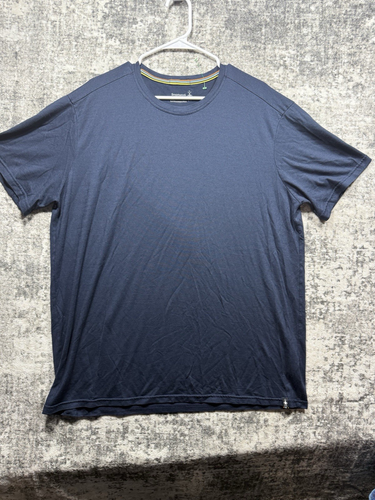 Smartwool Mens XXL Merino Wool Performance Tee Shirt Navy Blue Short Sleeve gallery