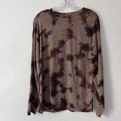 Lululemon Lab Wool Blend Tie Dye Long Sleeve T Shirt Brown Large