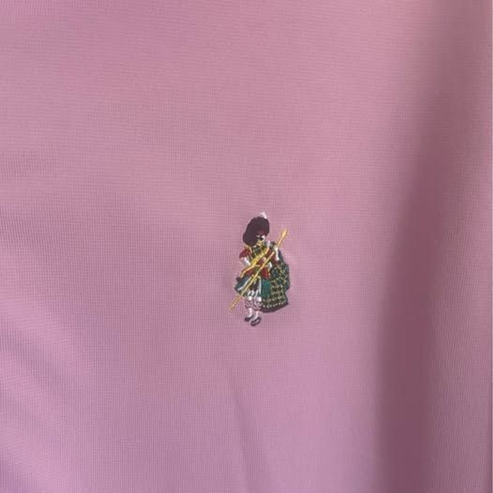 Donald Ross light pink golf shirt large, polyester gallery