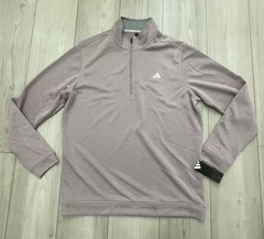 adidas Mens Elevated 1/4 Zip Pullover Sz L Prelov Fig Long Sleeve Activewear