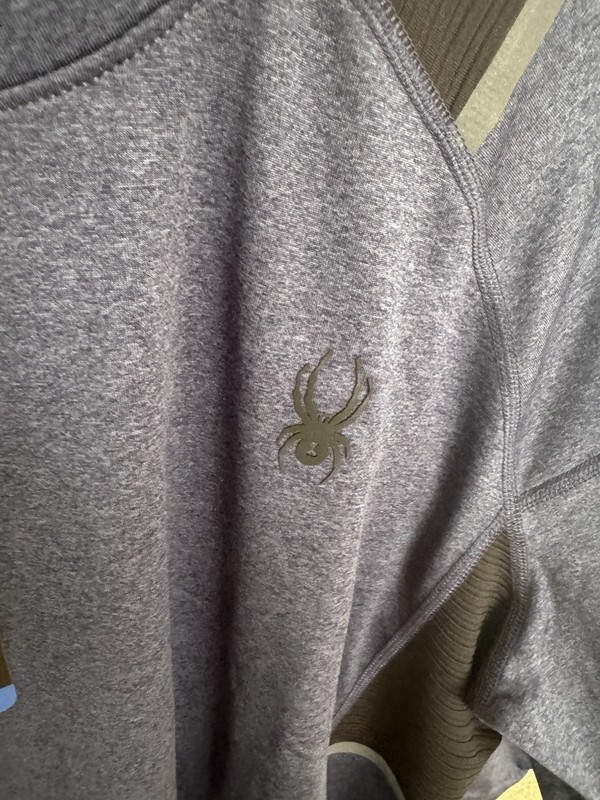Spider Active Men’s Long Sleeve Shirt - Blue, Black - Active Wear - Size Large gallery
