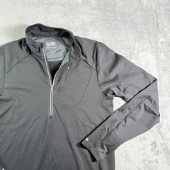 Eastern Mountain Sports Quarter Zip Pullover Mens Medium Black Long Sleeve