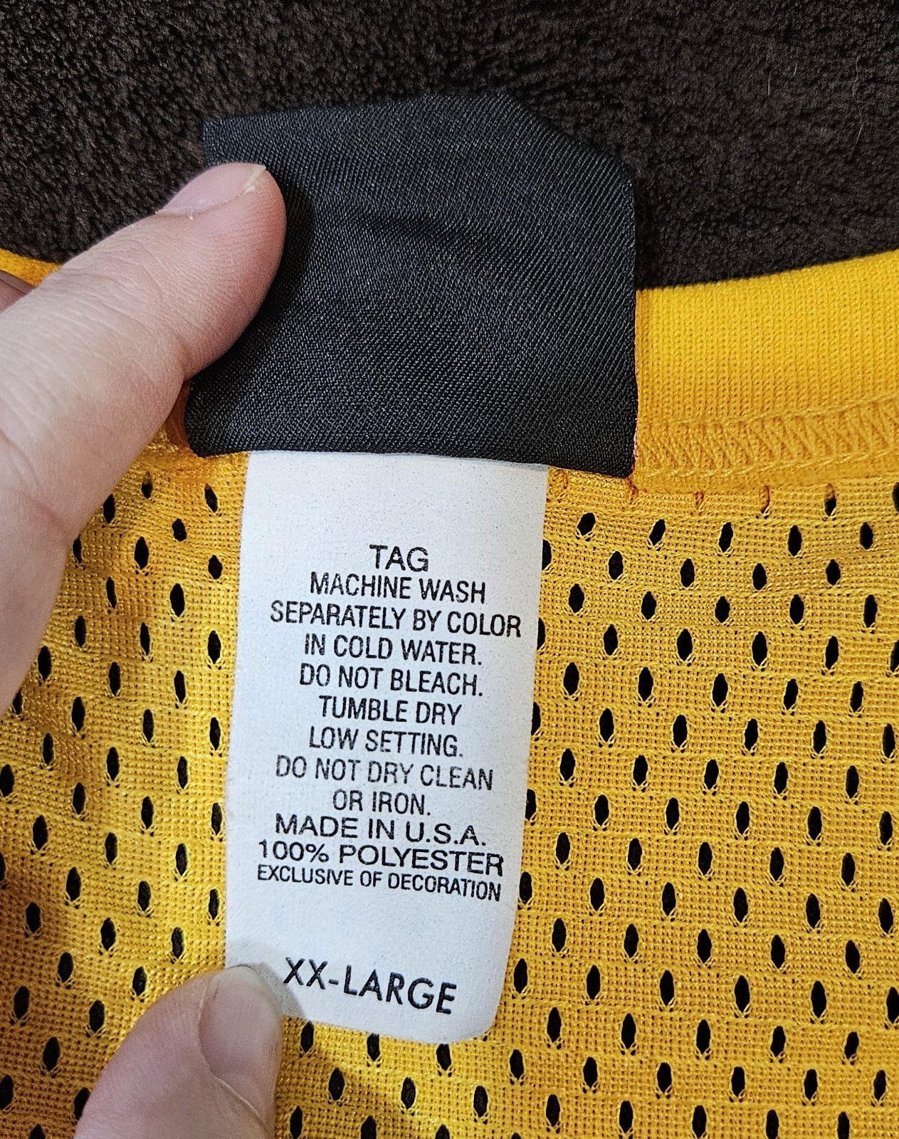 Vintage Wilson Yellow Mesh Practice Jersey Men's Size XXL Made in USA gallery