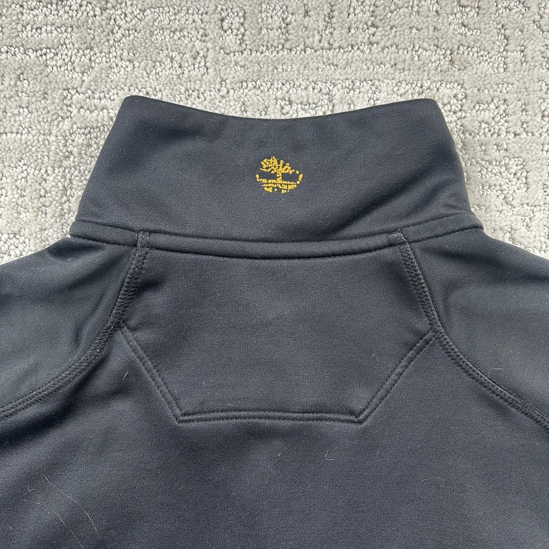 Timberland Pullover Mens Medium Black 1/4 Zip Mock Neck Fleece Hiking Top gallery
