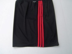 NEW MENS ADIDAS BLACK REGULAR FIT TRAINING SHORTS W/RED STRIPES SIZE 2XLT