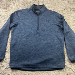 Under Armour Pullover Men’s MediumBlue 1/2 Zip Loose ColdGear Sweatshirt 1357145
