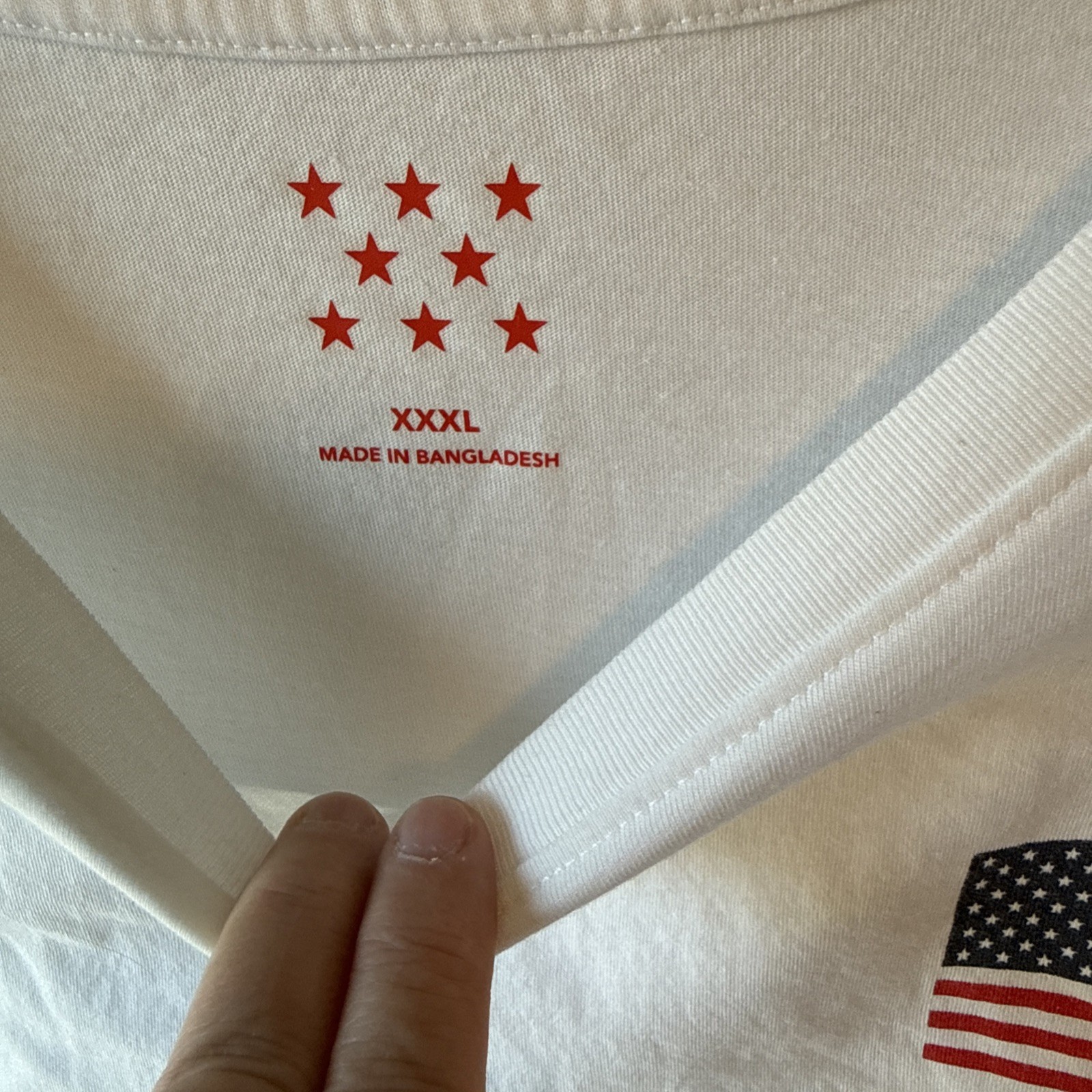 Men's 3XL Performance Patriotic USA Long Sleeve 27” Chest 32” Long Never Worn gallery