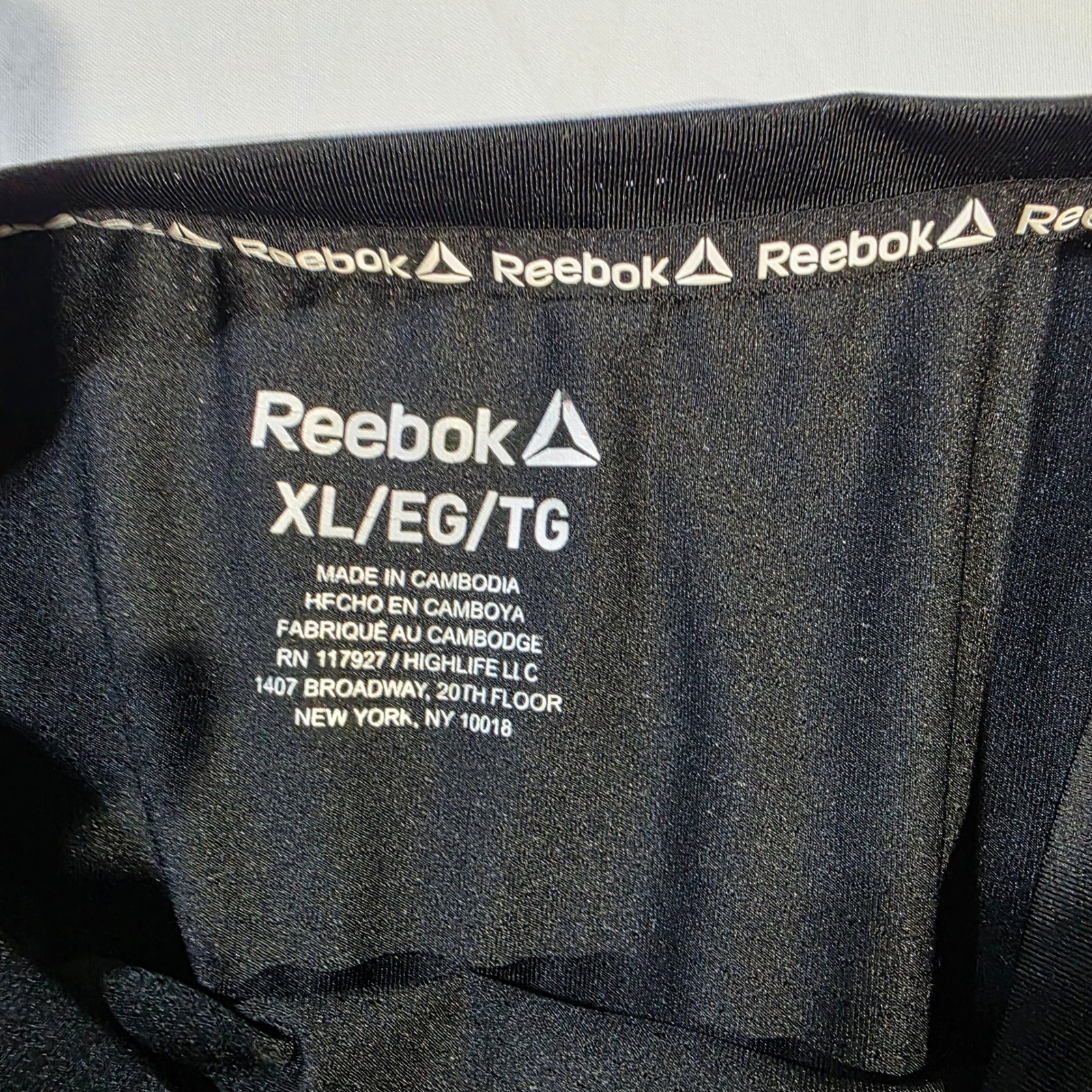 Reebok Mens Speedwick Sleeveless Training Shirt Black Gym Tank XL RN117927 gallery