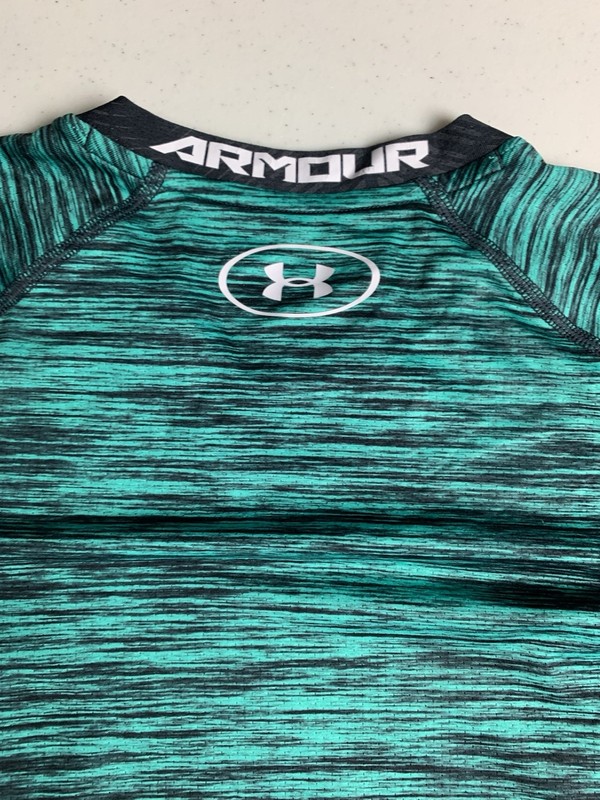 Under Armour Men's Compression Heat Gear Shirt Green And Black Size Small S gallery