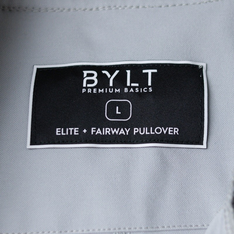 BYLT Elite+ Fairway Drop-Cut Pullover Mens Large Gray Golf UPF 50+ 4-way Stretch gallery