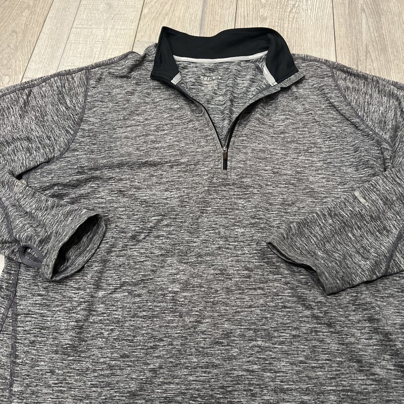 Nike Dri-Fit Element 1/4-Zip Running Top Smoke Grey Men Size 2XL Thumb Holes XXL gallery
