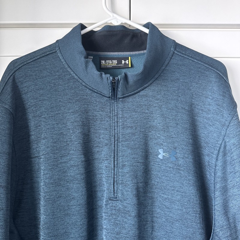 Under Armor - Men’s Quarter Zip - NWOT - 2XL - Teal - Medium Weight gallery