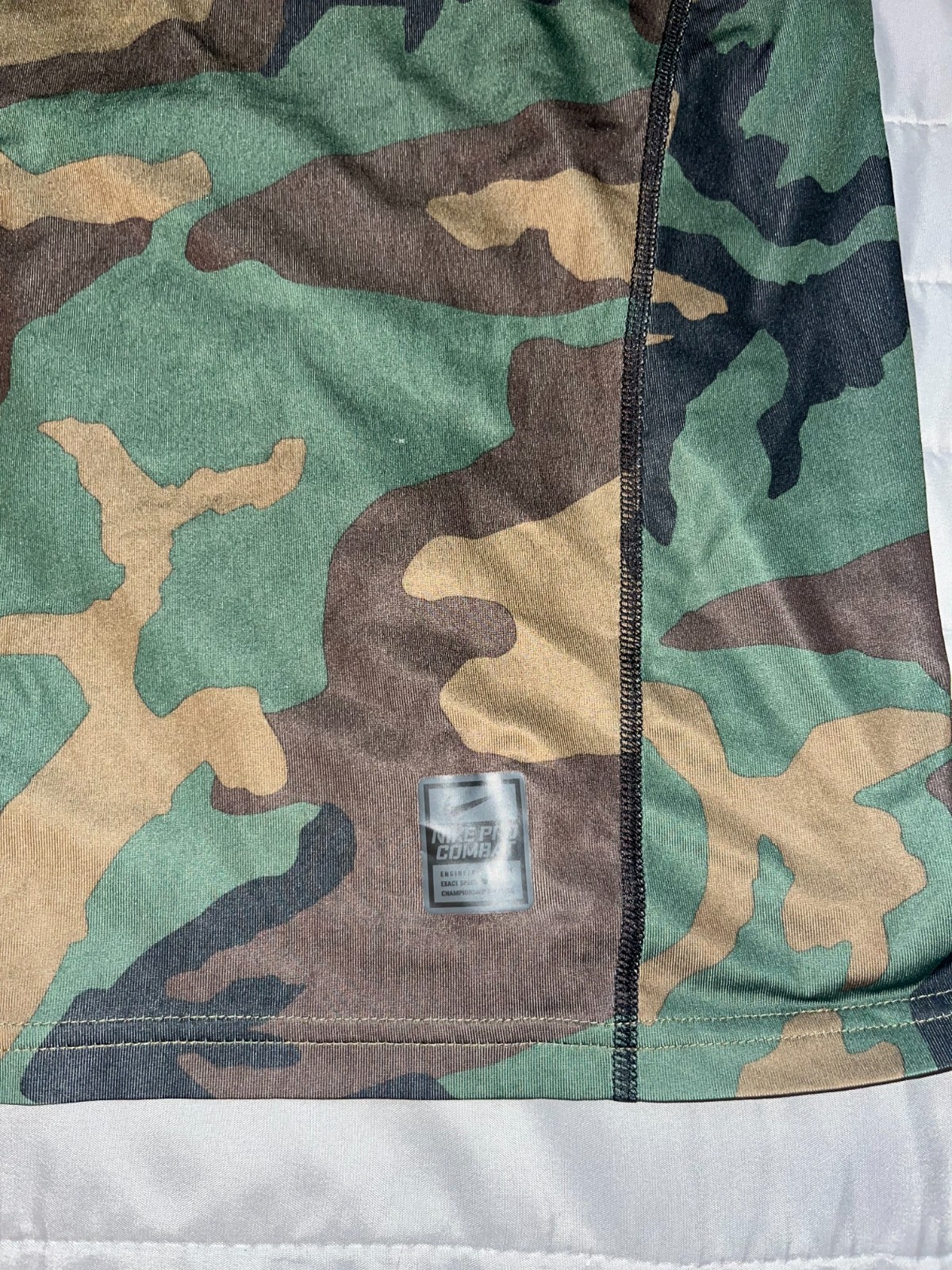 Nike Pro Combat Dri-FIT Hypercool Athletic T-Shirt Camouflage - men's L gallery
