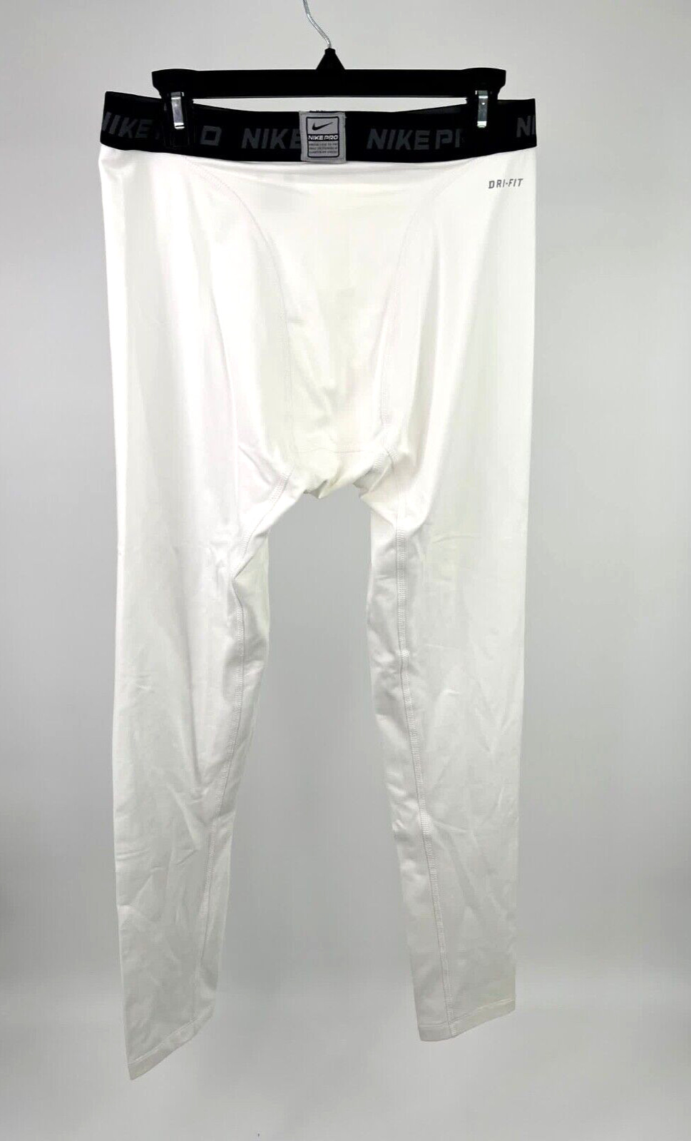 Nike Pro Combat Compression Leggings Mens White Baselayer Warm 2XL gallery