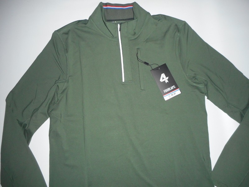 FOURLAPS Thyme Green Half Zip VENTURE Re-Up Pullover L/S SHIRT Mens MEDIUM NEW gallery