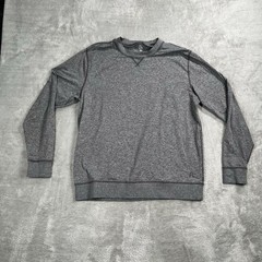 Rhoback Pace Performance Long Sleeve Crew Neck Heather Gray Mens Size XL