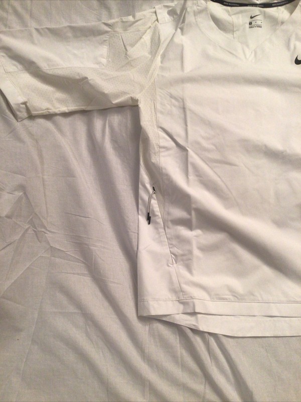 Nike Baseball 3/4 Hot Jacket - MEDIUM - 897383-100 BP Pullover 3/4 Sleeve Top gallery