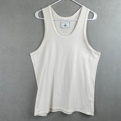 Reigning Champ Mens White Cream Tank Top M Canada Made Athleisure Minimalist Gym