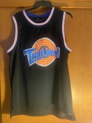 Tune Squad Jersey XL Black Space Jam Style Basketball Mesh Sleeveless Top
