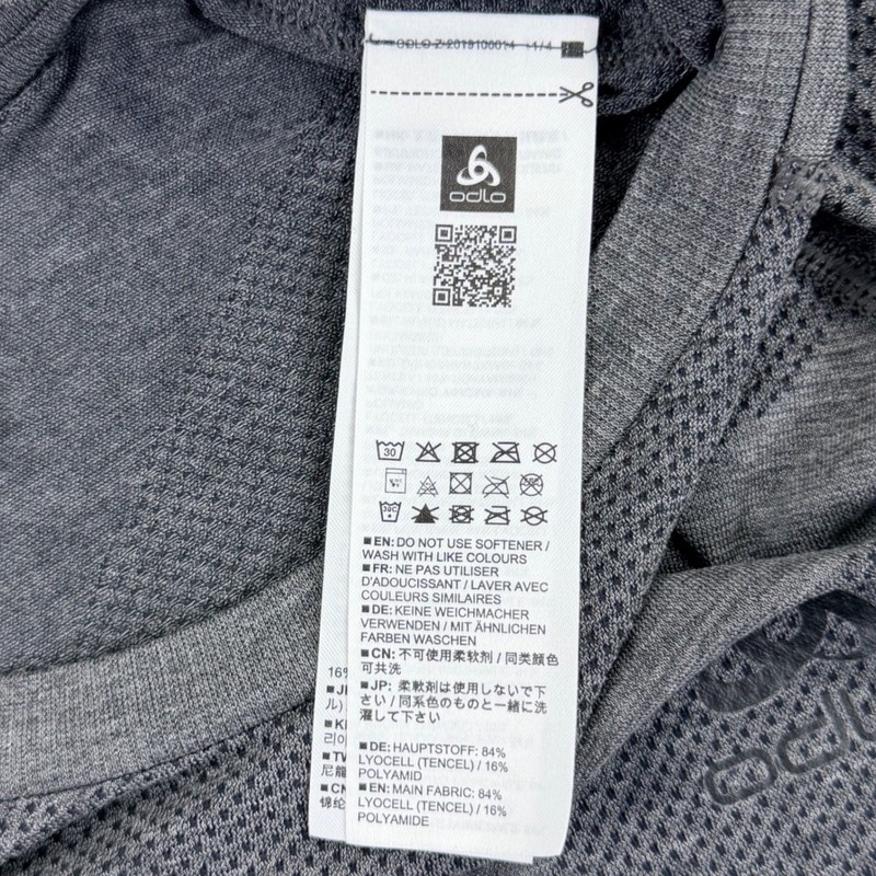 Odlo Kinship Light T Shirt Men Large Gray Lyocell Blend Short Sleeve Performance gallery