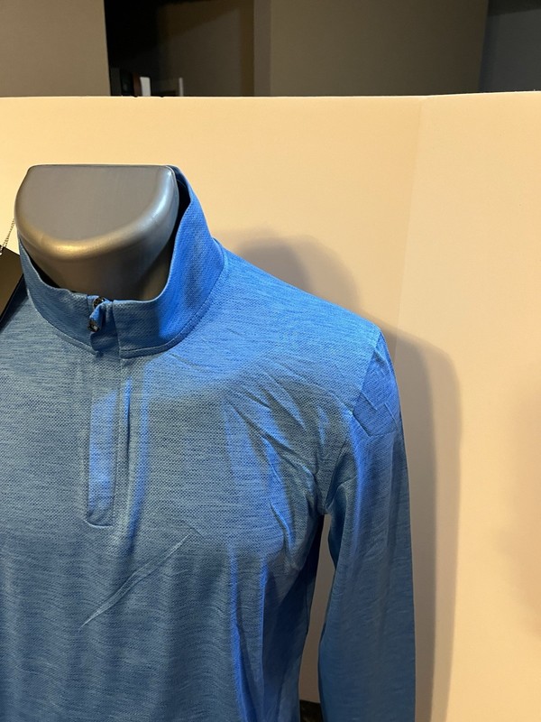Under Armour Men’s LS 1/4 Zip Pullover Blue Yellow Polyester Blend Small - NWT gallery