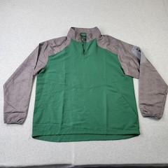 Holloway 1/4 Zip Pullover Mens XL Performance Green Gray Pockets