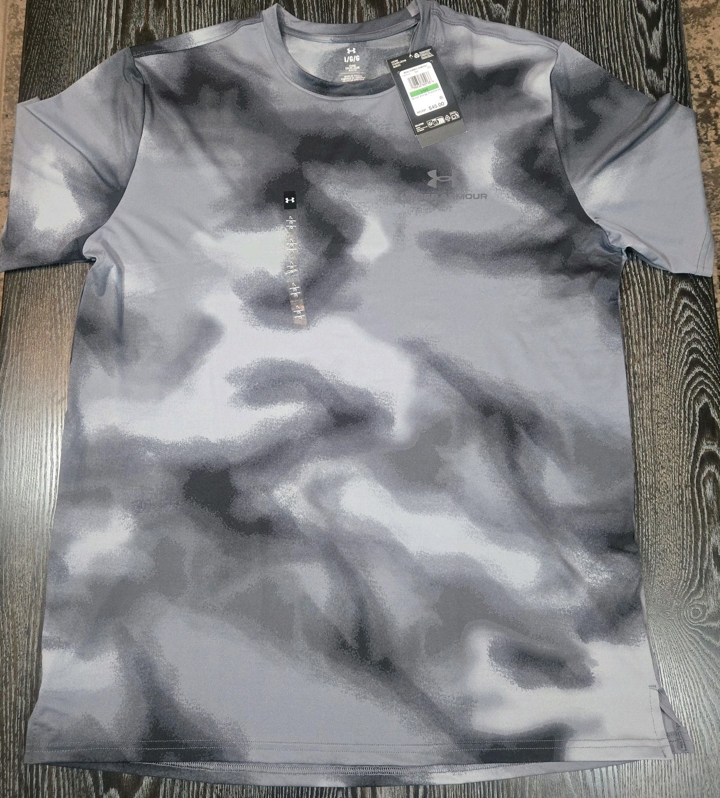 Under Armour Men's Vanish Energy Rush Loose Fit Printed Grey Shirt Large gallery